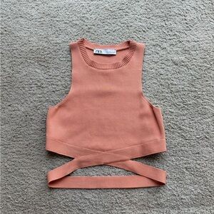 Zara Ribbed Sleeveless Top